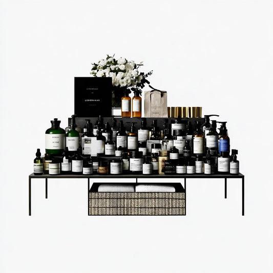 Gray three-tier shelf organizer by Yaventoq, close-up of dark storage rack with three levels for living and garden storage.