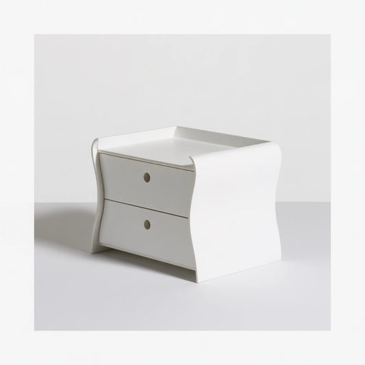 Yaventoq gray bureau with sleek double drawers, ideal for home office or workspace organization.