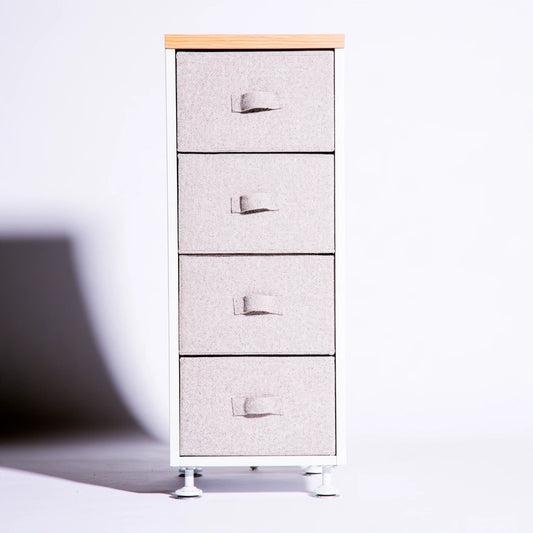 Gray bureau organizer from Yaventoq, narrow storage solution for office desk organization and workspace clutter management.
